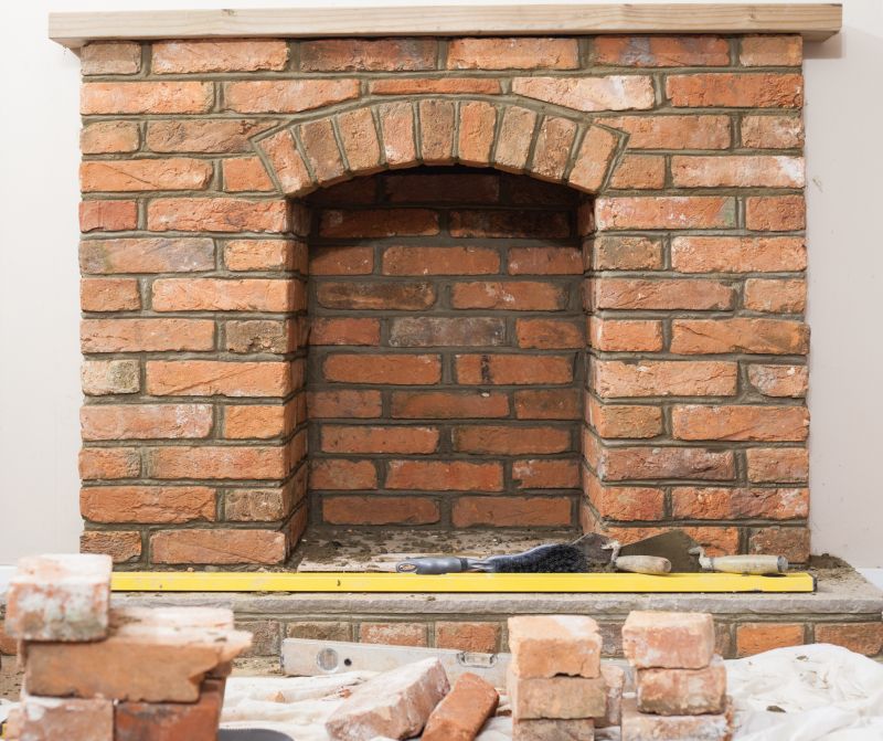 Brick Fireplace Setup
